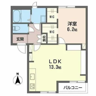 エルモンテ桜ヶ丘【2階】の間取り