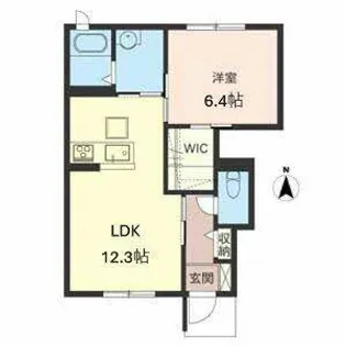 PineRoots 良福寺【B101号室】の間取り