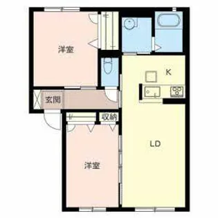 シャーメゾン ベルデ【0102号室】の間取り