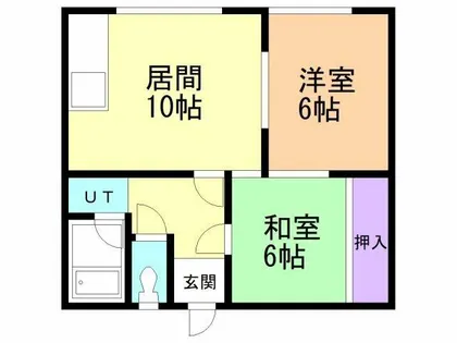 加地ハイツ1号棟【202号室】の間取り
