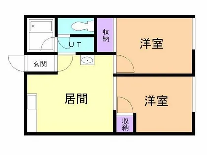シティーハイムふじ【201号室】の間取り