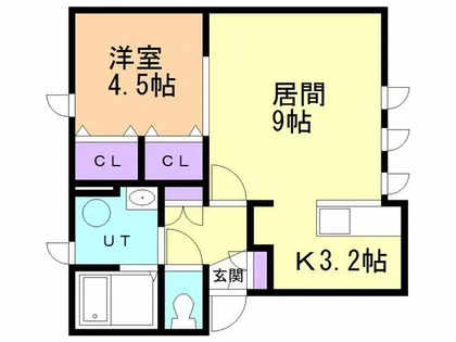 プチメゾン(鷲別)【202号室】の間取り