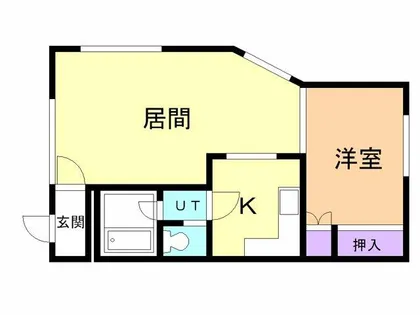 ハイツアンバサダー【201号室】の間取り