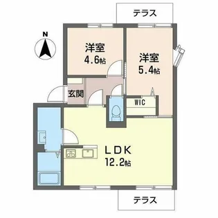 グランシャリオ左京【0101号室】の間取り