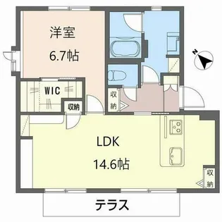 グリーンハイツ高塚【B102号室】の間取り