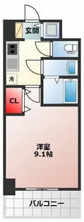 S-RESIDENCE堺blaze【1305号室】の間取り