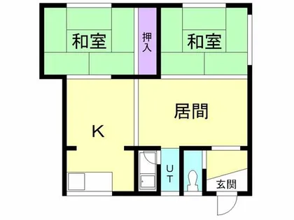 シャトルオバラ【2F号室】の間取り