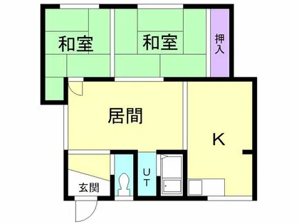 シャトルオバラ【2F号室】の間取り