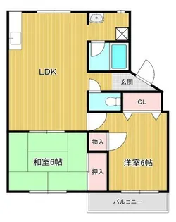 サンヴェルジュⅣ【1階】の間取り