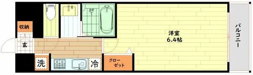 ジオエント福島野田【9階】の間取り