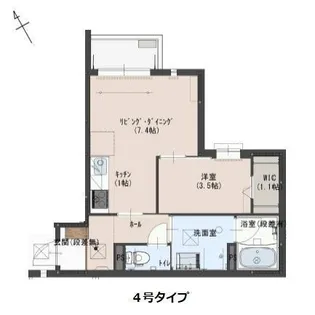 YOURMAISON萩崎【205号室】の間取り