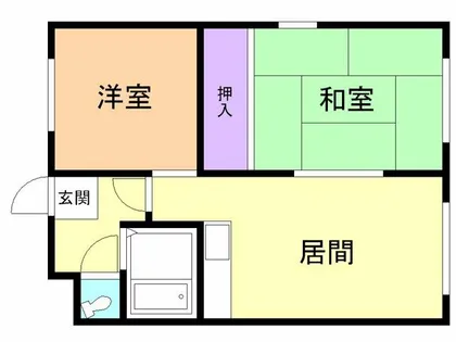フジタコーポ【1-2号室】の間取り