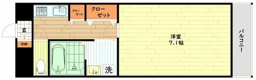 大阪府大阪市中央区本町橋【マンション】の間取り