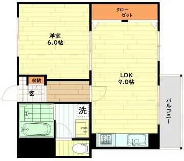 福島スカイハイツ【10階】の間取り