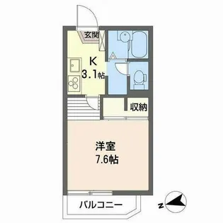 フレグランス汐見台【0203号室】の間取り