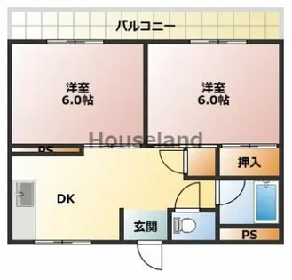 岩出三栄プラザ【4階】の間取り