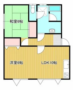 コーポすがわら【102号室】の間取り