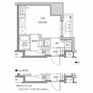 パークアクシス新栄【5階】の間取り