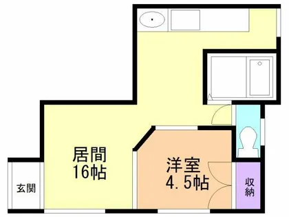 セトル若山【201号室】の間取り
