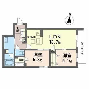 NT Maison III【0102号室】の間取り