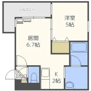 カハラコートセカンド【4階】の間取り