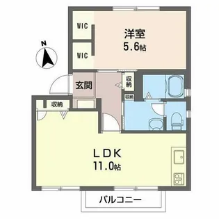 青野パークフロント【0202号室】の間取り