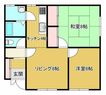 健康マンション1号館【202号室】の間取り