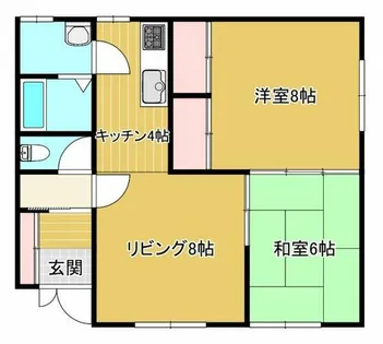 健康マンション2号棟【102号室】の間取り