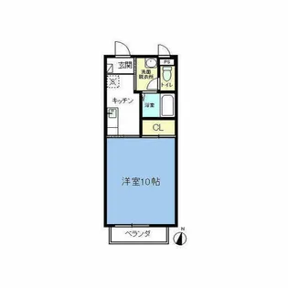 ルミエールUEDA【103号室】の間取り