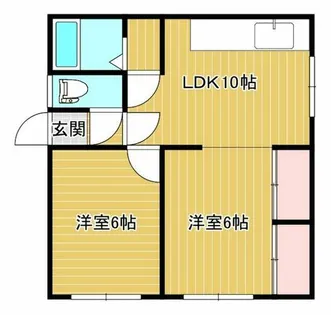 ハイツジャイケ【205号室】の間取り