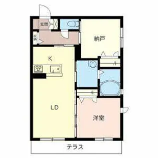 山一圓【0101号室】の間取り