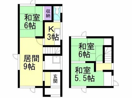 北海道室蘭市宮の森町3丁目【一戸建】の間取り