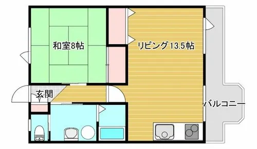 シルク21【201号室】の間取り