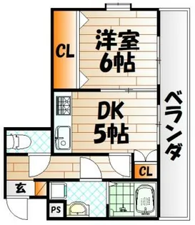 リファレンス小倉【704号室】の間取り