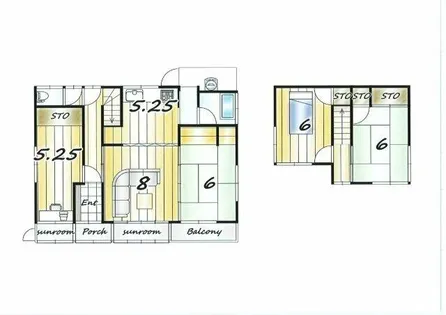 北海道室蘭市宮の森町2丁目【一戸建】の間取り