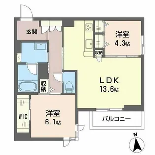 セレンディピティ アトレ【2階】の間取り