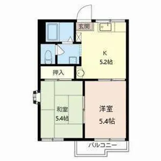 セントラルハイツ豊里【0201号室】の間取り