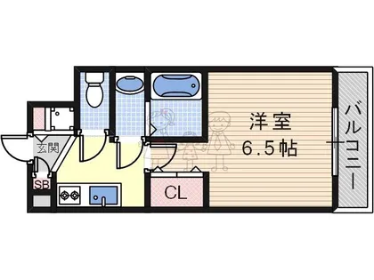 スプランディッド阿倍野【11階】の間取り