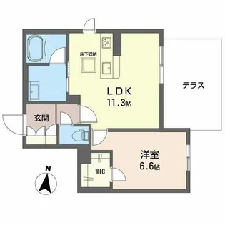 シャーメゾン ボナンザ【0102号室】の間取り