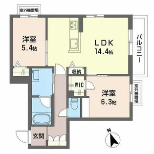 シャーメゾン シンフォニア【0303号室】の間取り