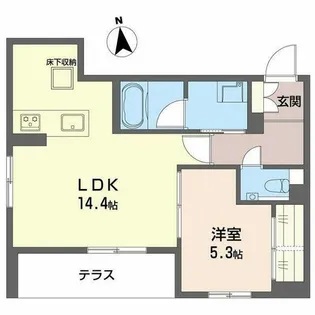 シャーメゾングランベアー【1階】の間取り