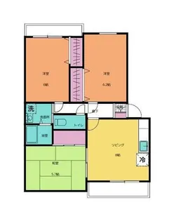 プレステージ芦屋【102号室】の間取り