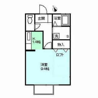 ジュネス【202号室】の間取り