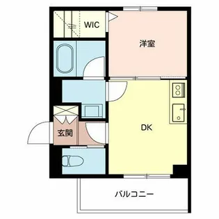 1DKの間取り画像