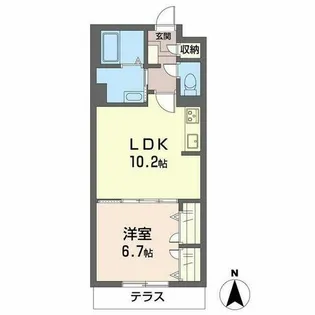 メゾン リヴィエール【0101号室】の間取り