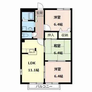 パストラルカーサ【0208号室】の間取り