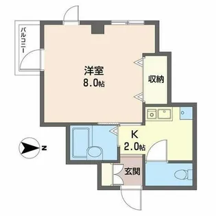 ナカタビルIII番館【0302号室】の間取り