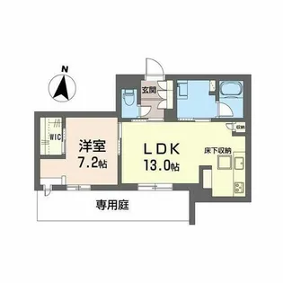 シャーメゾン レソール【0106号室】の間取り