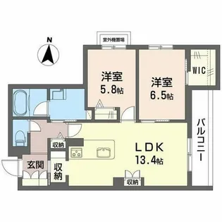 シャーメゾン レソール【0202号室】の間取り
