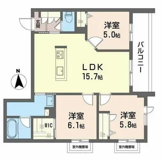 シャーメゾンケーツー【0301号室】の間取り